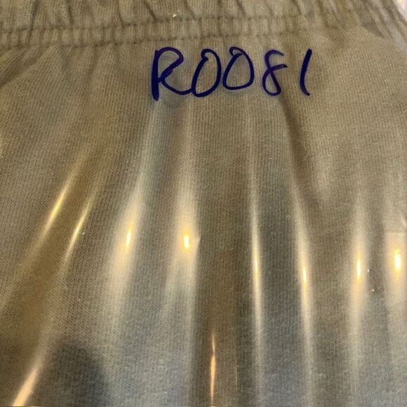 Champion Logo Leg Sweatpants Joggers Olive Green Drawstring Elastic Size Small - Picture 10 of 10